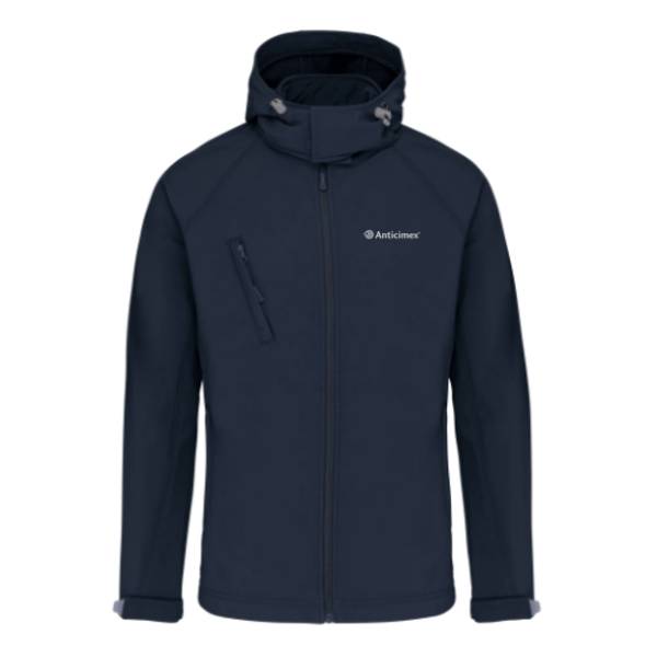 Softshelljacke mit Kapuze Herren