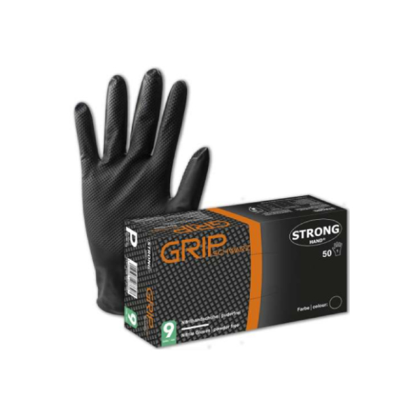 Grip schwarz Stronghand Handschuh